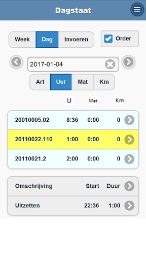 Android application BGI Dagstaat screenshort