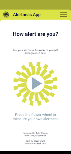 Android application TG Alertness screenshort