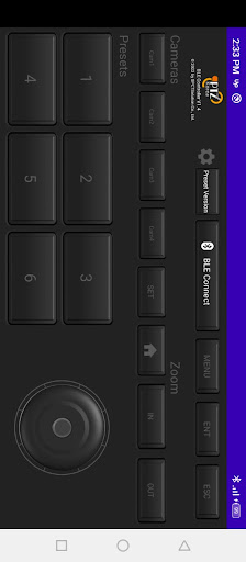 Android application BLE PTZ Camera Controller screenshort