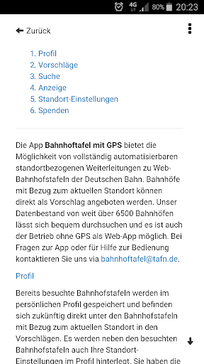 Bahnhoftafel mit GPS