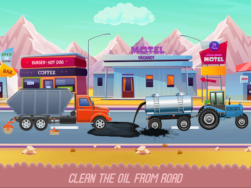 Kids Truck Adventure: Road Rescue Car Wash Repair apkpoly screenshots 13