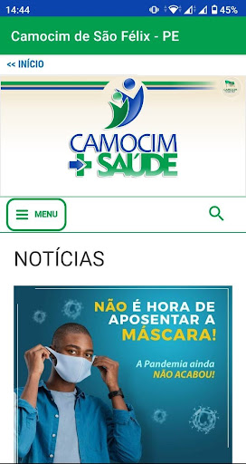 Android application Camocim + Saúde screenshort