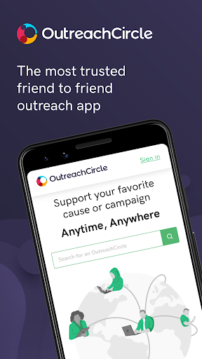 Android application OutreachCircle screenshort