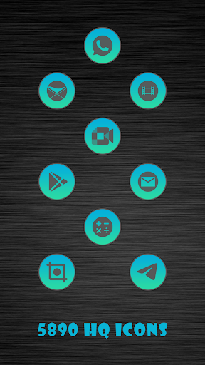 Dusky Blue Infinity Icons Screen 3