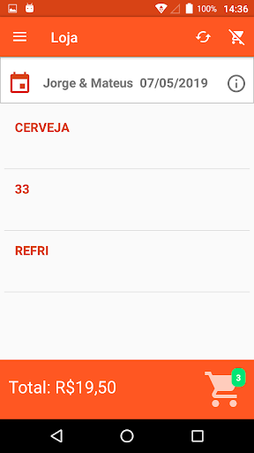 Android application Ev3 Event screenshort