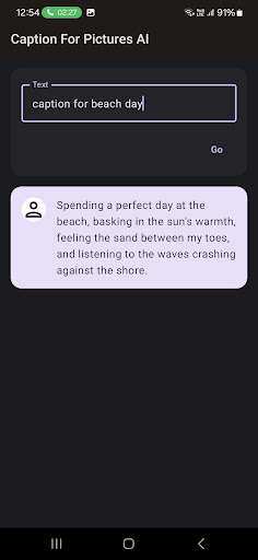 AI: Caption For Pics Latest Screen 3