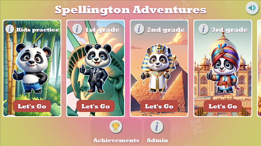 Android application Spelling Adventures screenshort