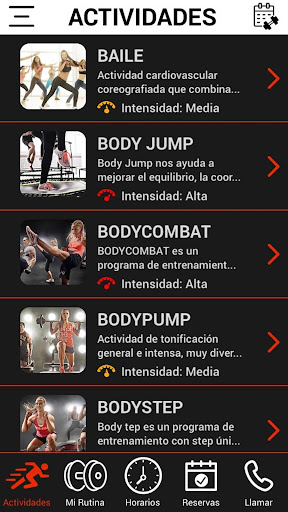 Dinámica Gym Screen 2