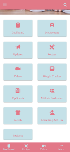 Android application Perfect Fit Nutrition screenshort