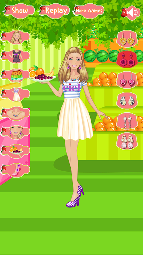 Fruiterer Girl Dress up Game Screen 3