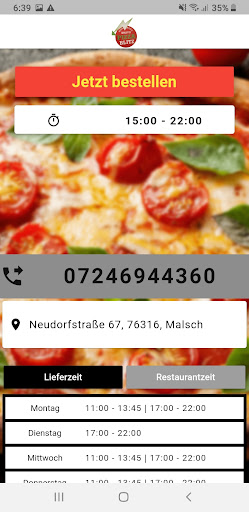 Bravo Pizza Biltz Heimservice Screen 2