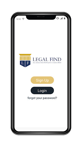 Android application Legal Find screenshort
