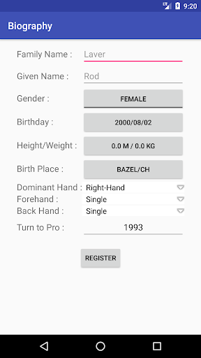 MatchScorer for Tennis Screen 3