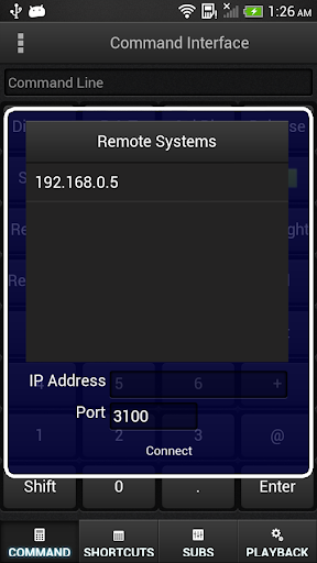 Android application Strand Lighting NEO Remote screenshort