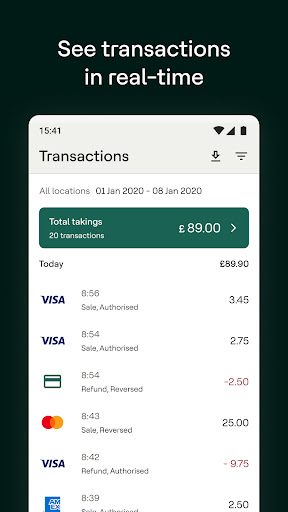 Dojo for Business – Payments Screen 2
