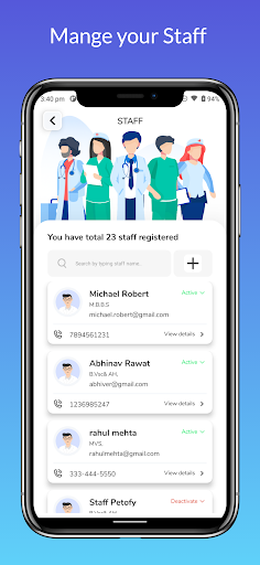 Petofy OPHR - Vet Clinic App Screen 3