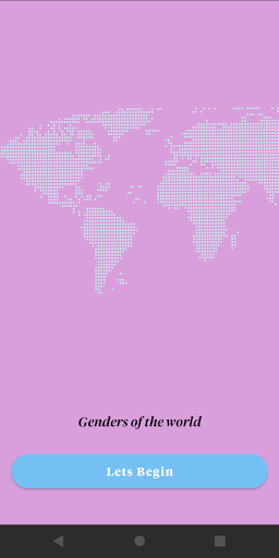 Android application Gender Selection screenshort