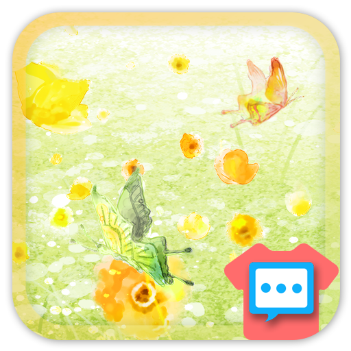 Green spring skin for Next SMS  Icon