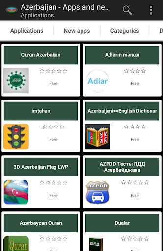 Android application Azerbaijani apps and games screenshort