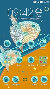 Ocean Dream ASUS ZenUI Theme Screenshot