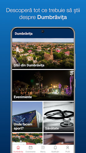 Android application Dumbravita City App screenshort