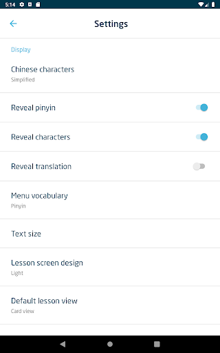 Screenshot of Immersive Chinese