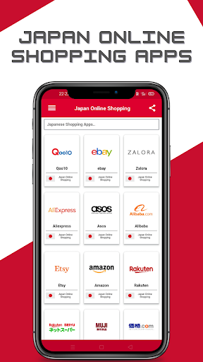 Android application Japan Online Shopping Apps screenshort