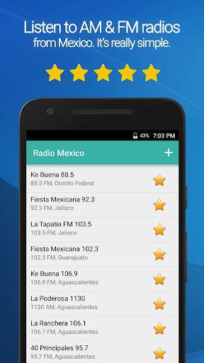 Android application Radio Mexico screenshort