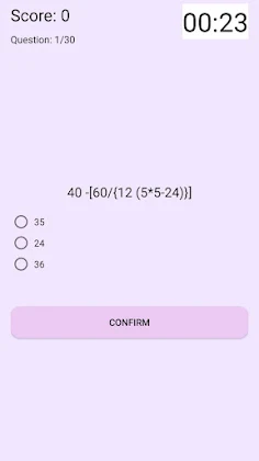 High IQ BODMAS Math Quiz - Screenshot 2