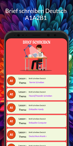 Android application Brief schreiben Deutsch A1A2B1 screenshort