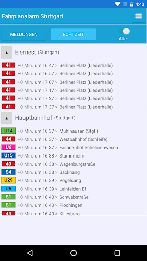 Fahrplanalarm Stuttgart Screen 3