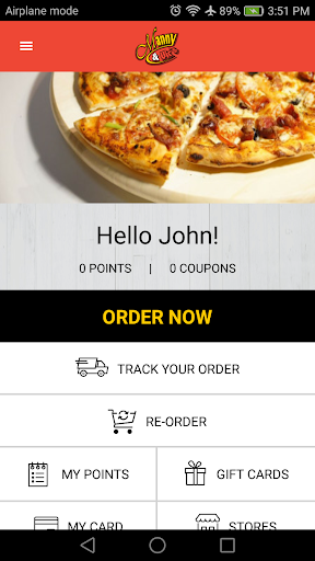 Android application Manny & Vic's Pizzeria screenshort