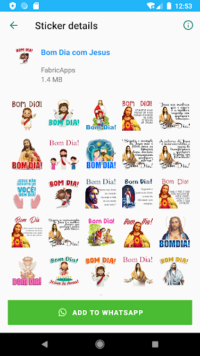 Figurinhas de Bom Dia com Jesus