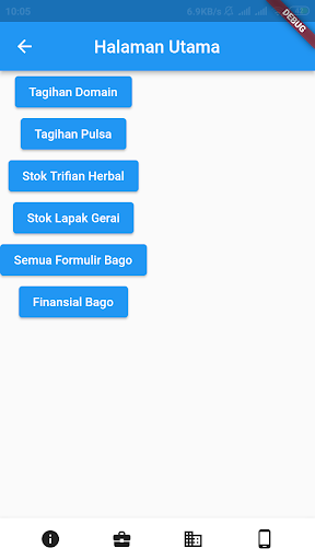 Android application Usaha Rumah Bago screenshort