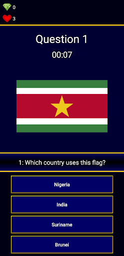 Android application Quiz OYF screenshort