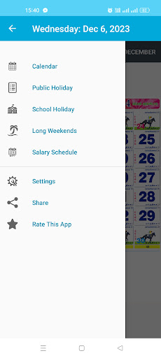 Malaysia Calendar Screen 2