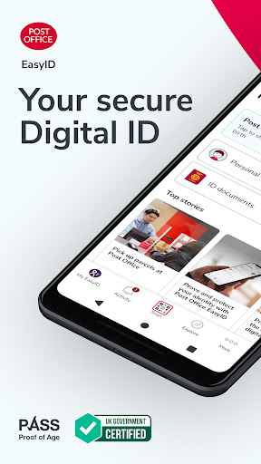 Android application Post Office EasyID screenshort