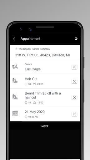 The Dapper Barber Company Screen 3