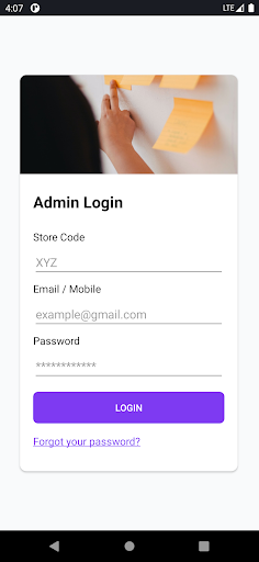 Android application Spoon N Sip Admin App screenshort