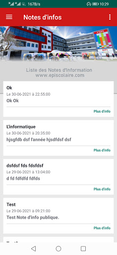 Android application MyEPIGames screenshort