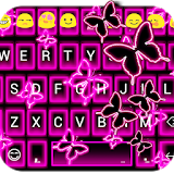 Neon Butterflies Keyboard icon