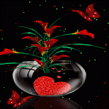 Heart Flowers Pot LWP icon