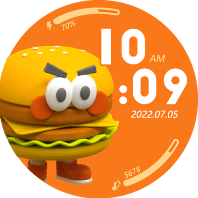 Android application TicWatch Hamburger screenshort