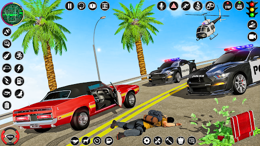 Android application Police Car Chase: Car Games screenshort
