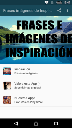 Android application INSPIRATE CADA DÍA MENSAJES screenshort