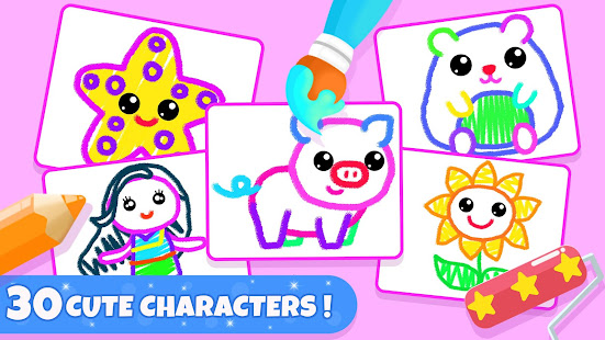 Kids Drawing  and Coloring Games androidhappy screenshots 1