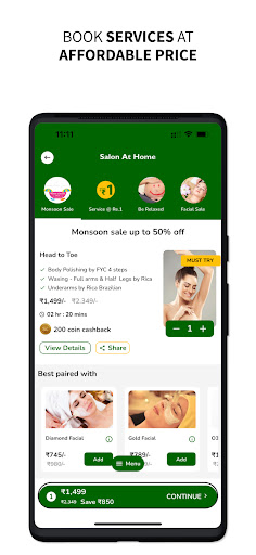 Salontym - Salon At Home Screen 2