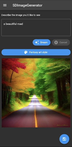 Android application SDImageGenerator screenshort