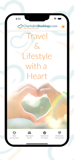 Android application CharitableBookings.com screenshort