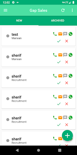 Gap Cloud - Sales App Screen 2
